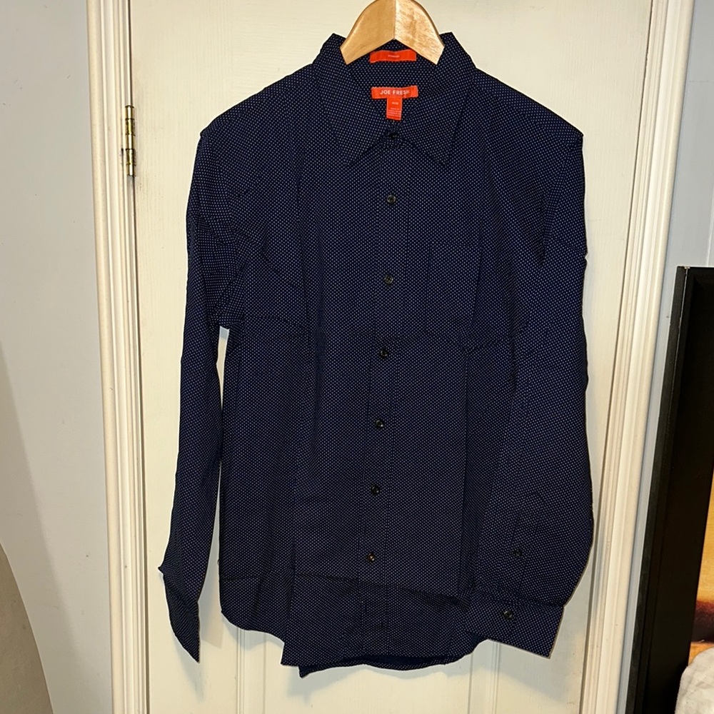 Men’s Joe Fresh Navy Shirt Size Medium NWT